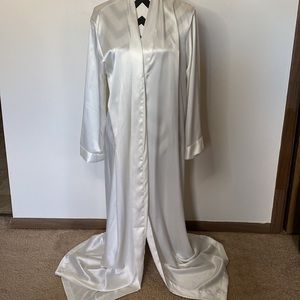 Victoria’s Secret White Long Silk Robe